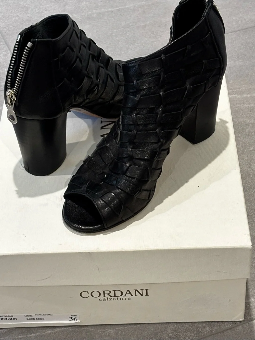Via Spiga Black Multi-Strap High Heel Sandals